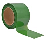 WOD BRC-GNP Green Barricade Flagging Tape - 3-inch x 200 ft. Bright Color Non-Adhesive for High Visibility & Safety at Workspace, Construction, Trails, Hazardous Areas, and Party Decoration.