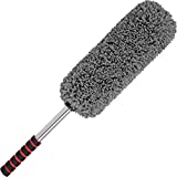 Relentless Drive Car Duster Exterior Scratch Free - Premium Microfiber Duster for Car - Long Secure Extendable Handle, Removes Pollen, Dust & Lint - Large Duster for Car, Truck, SUV, RV & Motorcycle