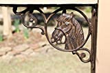 Southern Metal Horse Mailbox Decor, Cast Iron Post Accent Bracket, (Mailbox & Post not Included) - B-4