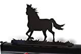 Western Style Metal Mailbox Topper Many Color Choices (Matte Black, Running Horse)