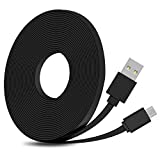 FastSnail 16.4FT Extension Flat Charging Cable and Data Sync Cord for PS4/for Xbox One Controllers, for Kindle Fire, for Android, USB to Micro USB Cable Compatible with WyzeCam, for WyzeCam V3, etc.
