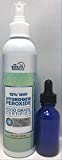 Miracle 12% Hydrogen Peroxide Food Grade 8 oz SPRAY Bottle With 1 Dropper - Recommended By The One Minute Cure Book