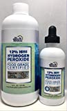 The One Minute Miracle -12% Hydrogen Peroxide Food Grade - 16 oz and 4 oz Bottles