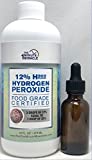 12% Hydrogen Peroxide Food Grade - 16 oz Bottle - Recommended by The One Minute Cure Book