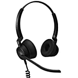 Jabra Engage 50 Wired Headset, Stereo  Telephone Headset with 3-Microphone System, Blocks Out Background Noise for Increased Agent Focus, Call Center Headset Features Enhanced Hearing Protection