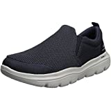 Skechers Men's GO Walk Evolution Ultra-Impeccable Sneaker, Navy/Gray, 10.5 X-Wide