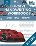 Cursive Handwriting Workbook for Kids: Car and Truck Edition. A Fun and Engaging Cursive Writing Exercise Book for Homeschool or Classroom (Master Letters, Words & Sentences)