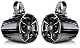 NOAM N5 - Pair of 5.25" UTV/Boat Marine Speakers with Passive Radiator - Now Including MOUNTING Clamps 1.5"/1.75"/1.85"/2"/2.25"/2.5"/2.75"