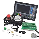 4 Axis 500Khz Offline Stand Alone CNC Motion Controller System PLC G code Servo/Stepper Motor Control Replace Mach3+100PPR MPG Handwheel with emergency stop for CNC Router Engraving Machine DDCSV3.1