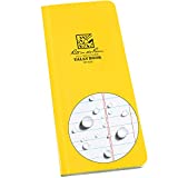 Rite in the Rain Weatherproof Soft Cover Tally Notebook, 3 1/2" x 8", Yellow Cover, Tally Pattern (No. 324), 8 x 3.5 x 0.375
