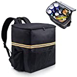 ISFC Insulated Food Delivery Bag - Large Thermal Pizza Delivery Bag Cup Holder Waterproof Insulated Commercial Catering Food Warmer Delivery Bag Backpack for Eats Doordash Restaurant Camping Groceries