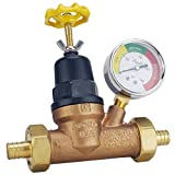 Apollo Valves ApolloPEX 3/4" Bronze Double Union PEX Water Pressure Regulator w/Gauge (APXPRV34WG)