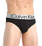 Calvin Klein Men's Steel Micro Hip Briefs, Black, Small