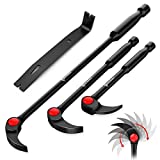 MECWORK 7Pcs (8",10",16") Indexing Pry Bar Set, Heavy Duty 7" Flat Pry Bar and 3 screws,adjustable Lady Foot Pry Bar Set for Mechanics