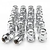 Rying 20Pcs Chrome 1/2-20 Lug Nuts, Closed End Bulge Acorn Lug Nuts - 1.4 inch Tall - 3/4"(19mm) Hex Wheel Lug Nut for 5lug