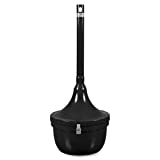 Ex-Cell Kaiser SRS1BLK Steel Smokers' Oasis Cigarette Receptacle, 4.5 Gallon Capacity, 16" Diameter x 39" Height, Black