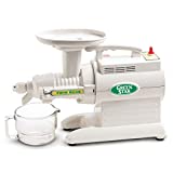 Tribest Greenstar GS-1000 Original Slow Masticating Juicer, Twin Gear Cold Press Juicer & Juice Extractor, White