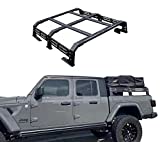 TKMAUTO Plus Truck Adjustable Bed Rack Cargo Carrier Compatible with Jeep Gladiator 2020 2021 2022