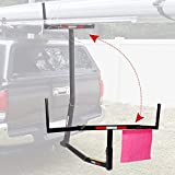 ECOTRIC Pick Up Truck SUV Bed Hitch Extender Extension Rack Canoe Boat Kayak Lumber w/Flag