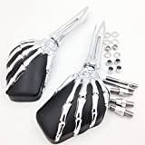 SMT-Claw Skeleton Hand Mirror Compatible With Honda Cb Cbr Rebel Shadow Mangna Vt Vtx 1300 1800 [B00RW3QV0Q]