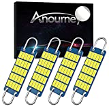 Anourney 561 Led Bulb,Super Bright White 4014 Chips Latest 44mm Rigid Loop 1.73in Festoon bulbs,Replacement for Car Interior Map Dome Courtesy Lights ,561 562 567 Led Bulbs(Pack of 4)