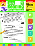 Evan-Moor Daily Reading Comprehension, Grade 4 - Homeschooling & Classroom Resource Workbook, Reproducible Worksheets, Teaching Edition, Fiction and Nonfiction, Lesson Plans, Test Prep