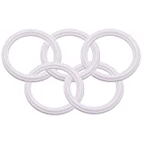 DERNORD PTFE (Teflon) Tri-Clamp Gasket O-ring - 2.5 Inch Style Fits OD 77.5MM Sanitary Pipe Weld Ferrule (Pack of 5)