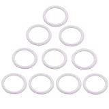 DERNORD Teflon (PTFE) Tri-Clamp Gasket O-ring - 2 Inch Style Fits OD 64MM Sanitary Pipe Weld Ferrule (Pack of 10)