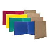 12 x 48 Study Carrel Primary Color Assortment Corrugated Bulk Pack of 12