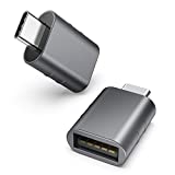 Syntech USB C to USB Adapter Pack of 2 USB C Male to USB3 Female Adapter Compatible with MacBook Pro 2023 iMac iPad Mini 6/Pro MacBook Air 2022 and Other Type C or Thunderbolt 4/3 Devices Space Grey