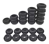 Rubber Grommet 1/2 Inch, Hydro Rubber Grommet Donut Type to make Waterproof Seal in DIY Hydroponic Systems and 16mm or 1/2 Inch Barbed Elbow Tee Straight Y Connector and Vinyl Tubing (Pack of 25)
