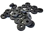 Pack of 25 Rubber Grommets 1/2" Inside Diameter - 3/16" Groove Width - Fits 1-1/4" Drill Hole