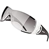 Verdster Sunglasses for Women Oversized Womens Trendy Sun Glasses Wraparound Non Polarized Sunnies Large Cosmo Black/Black