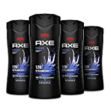 AXE Body Wash 12h Refreshing Scent Phoenix Crushed Mint & Rosemary Men's Body Wash with 100% Plant-Based Moisturizers 16 oz 4 Count