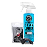 Chemical Guys CLY_KIT_1 Heavy Duty Clay Bar and Luber Synthetic Lubricant Kit,16 fl oz, 2 Items, Black