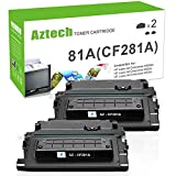 Aztech Compatible Toner Cartridge Replacement for HP 81A CF281A 81X CF281X Enterprise MFP M605 M604 Toner M604N M604DN M605N M605DN M605X M630 M606 M630h M630dn M630z Printer (Black, 2-Pack)