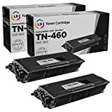 LD Products Compatible Toner Cartridge Replacement for Brother TN460 High Yield (Black, 2-Pack) for use in MFC-1260, MFC-1270, MFC-2500, MFC-8300, MFC-8500, MFC-8600, MFC-8700, MFC-9600, & MFC-9650