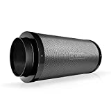 AC Infinity Air Carbon Filter 8" with Premium Australian Virgin Charcoal, for Inline Duct Fan, Odor Control, Hydroponics, Grow Rooms
