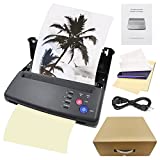 Jconly Tattoo Stencils Printer Machine, Tattoo Transfer Stencil Machine with 100 Transfer Papers, Tattoo Thermal Copier Printer with Paper Stencils Kit for Tattoo Artists,Tattoo Supplies