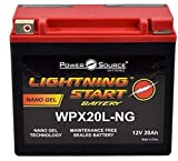 Harley FLSTF Fat Boy Softail 1340 1450 1584 1690 500cca Lightning Start 20ah Battery replacemnt 1991-1995 1996 1997 1998 1999 2000 2001 2002 2003 2004 2005 2006 2007 2008 2009 2010 2011 2012 2013 2014