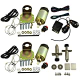 JDMSPEED New Street Rat Hot Rod Car Truck 85LB Shaved Door Handle Kit Replacement for 2 Doors Popper Solenoid