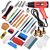 Gomake Vinyl Wrap Tool Kit Car Wrap kit Window Tint Tools for Car Wrapping Installation, Include Heat Gun, Vinyl Squeegee,Micro Wrap Stick Squeegee, Film Cutter, Magnet Holder, Plastic Scraper