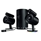 Razer Nommo Pro: THX Certified Premium Audio - Dolby Virtual Surround Sound - LED Illuminated Control Pod - Downward Firing Subwoofer - Powered by Razer Chroma - PC Gaming Speakers