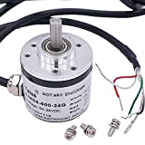 Taiss/Incremental Rotary Encoder DC 5-24v Wide Voltage Power Supply 6mm Shaft Optical AB 2 Phase Quadrature Encoder 600P/R