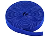 Monoprice Hook & Loop Fastening Tape 5 Yard/roll, 0.75-inch - Blue (105830)