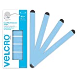 VELCRO Brand Face Mask Extender Straps 4pk Light Blue, 12 x 1 Comfortable and Adjustable Ear Savers, VEL-30692-USA