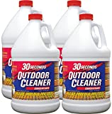 30 SECONDS Outdoor Mold & Mildew Stain Remover | Concentrate | 128 fl oz | Vinyl Siding Fences Patios & More | 4 Pack