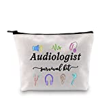 GJTIM Audiologist Gifts Audiology Student Graduation Zipper Pouch Audiologist Survival Kit Makeup Bag (Survival Kit Audiologist bag)
