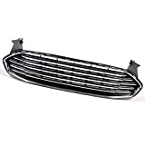 Front Bumper Upper Grille Grill Assembly Compatible with Ford Fusion 2013-2015 SE Sedan/Hybrid Sedan/Energi Titanium Sedan