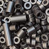 Aluminum Spacer Black 3/4" OD x 5/16" ID x Many Lengths Round by Metal Spacers Online (1/2" Length, 10)